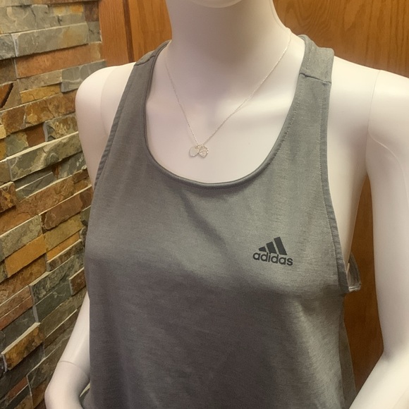 Adidas Gray Women's Tank Top - Picture 2 of 3